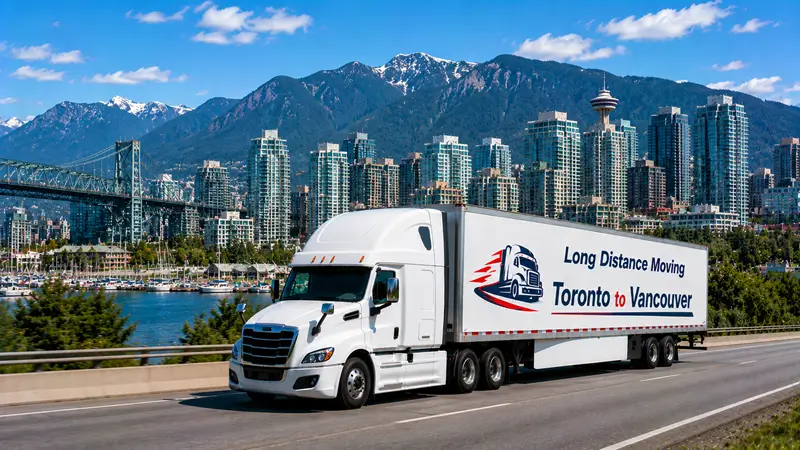 Toronto to Vancouver moving route