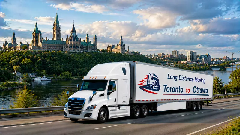 Toronto to Ottava moving route