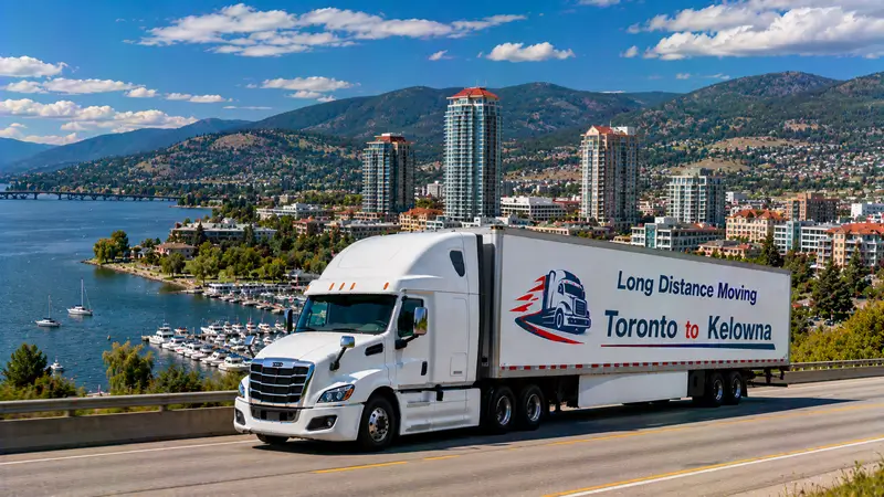 Toronto to Kelowna moving route