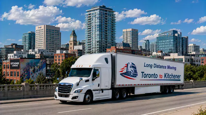 Toronto to Kitchener moving route
