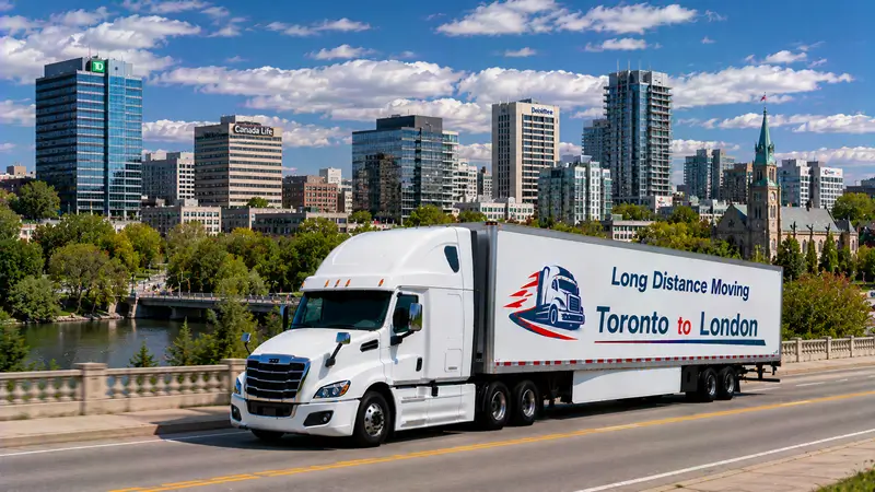 Toronto to London moving route